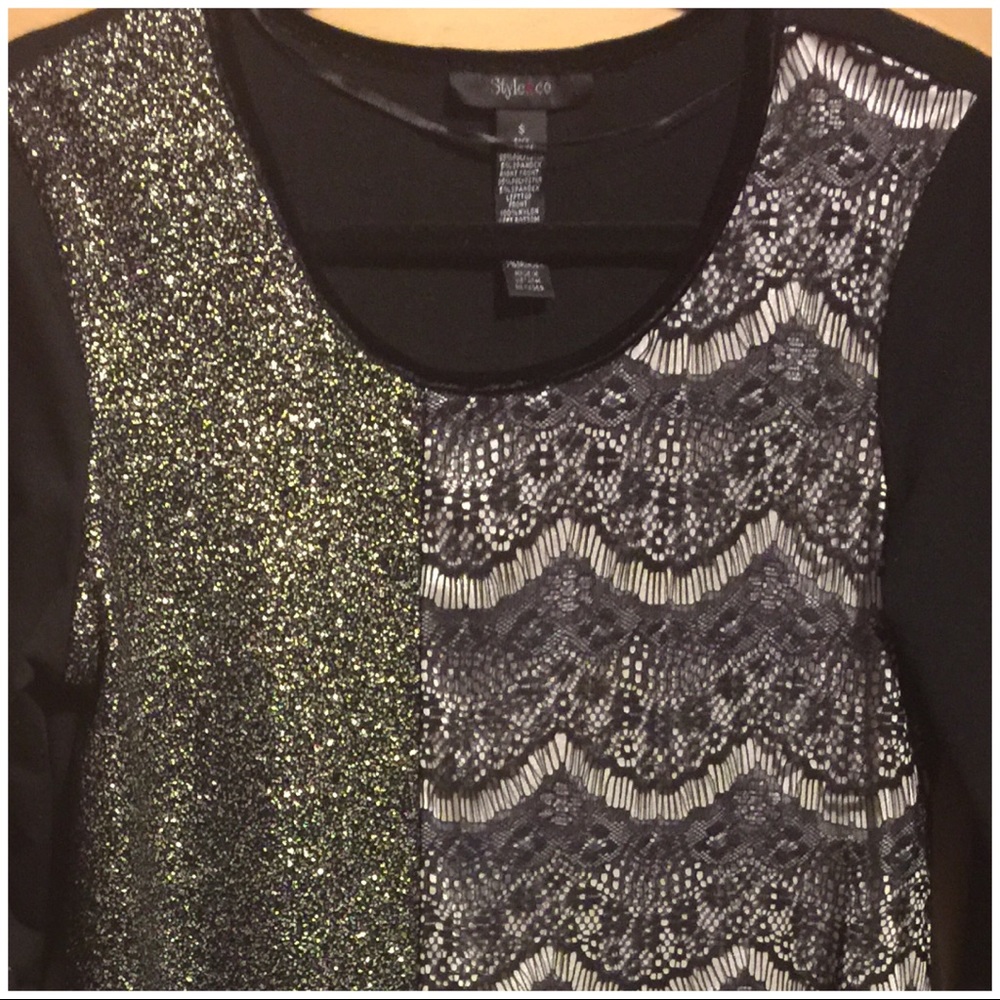 *sold* New Style & Co Embroidered Blouse - Picture 2 of 4